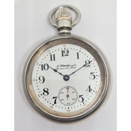 Hapden Watch Co. Huge Silver Pocket Watch - White, 1885