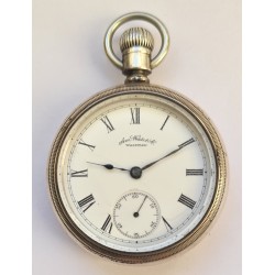 Am. Watch Co. Waltham Railway Pocket Watch - White, 1895