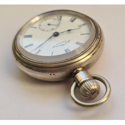 Am. Watch Co. Waltham Railway Pocket Watch - White, 1895