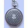 Anonymous Ladies Silver Pocket Watch With Chain - White, 1895
