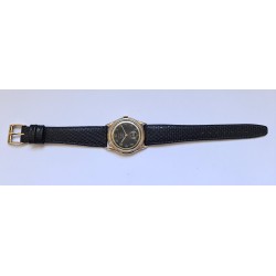 Anonymous 14 ct Gold Officer WWII Wrist Watch - Black, 1941