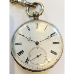 Anonymous Pocket Watch - Winding With Key - White, 1880