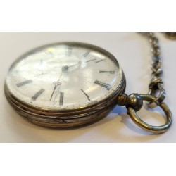 Anonymous Pocket Watch - Winding With Key - White, 1880