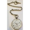 Anonymous Pocket Watch - Winding With Key - White, 1880