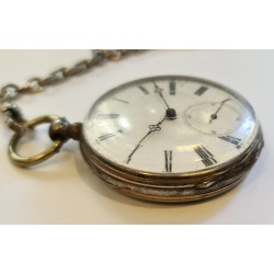 Anonymous Pocket Watch - Winding With Key - White, 1880