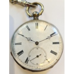 Anonymous Pocket Watch - Winding With Key - White, 1880