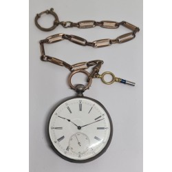 Anonymous Pocket Watch With Chain - White, 1889