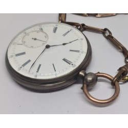 Anonymous Pocket Watch With Chain - White, 1889