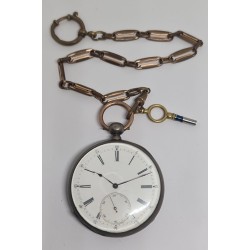 Anonymous Pocket Watch With Chain - White, 1889