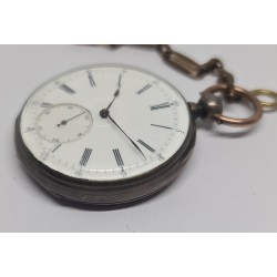 Anonymous Pocket Watch With Chain - White, 1889