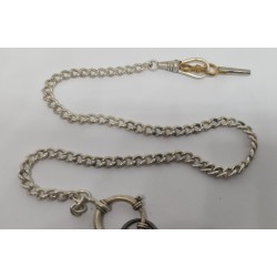 Anonymous Pocket Watch With Chain - White, 1885