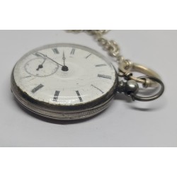 Anonymous Pocket Watch With Chain - White, 1885
