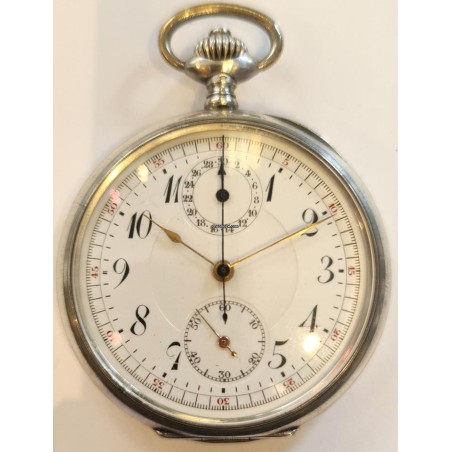 Anonymous Silver Pocket Chronograph Military WWI - White, 1912