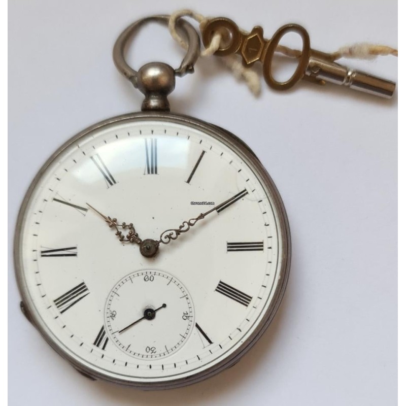Anonymous Silver Pocket Watch - White, 1897