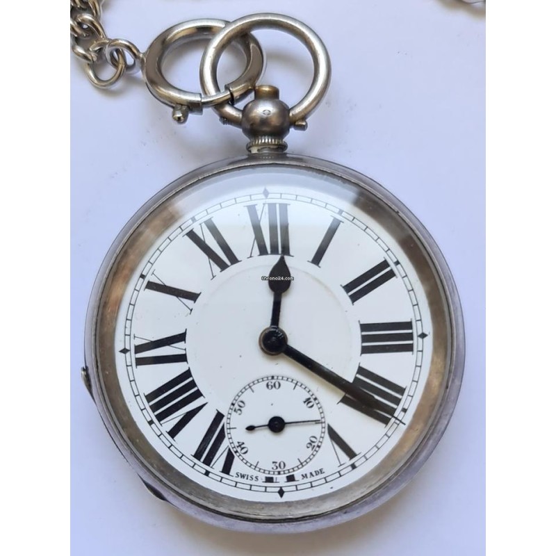 Anonymous Silver Pocket Watch - Winding With Key - White, 1885