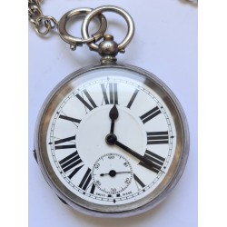 Anonymous Silver Pocket Watch - Winding With Key - White, 1885