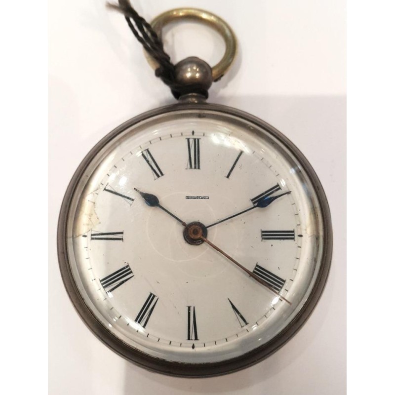Rare Chinese Duplex Silver Pocket Watch - White, 1860
