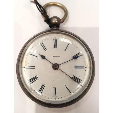 Rare Chinese Duplex Silver Pocket Watch - White, 1860