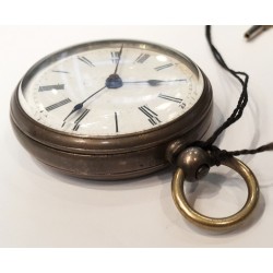 Rare Chinese Duplex Silver Pocket Watch - White, 1860