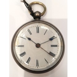 Rare Chinese Duplex Silver Pocket Watch - White, 1860