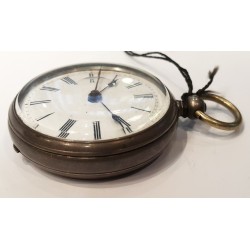 Rare Chinese Duplex Silver Pocket Watch - White, 1860