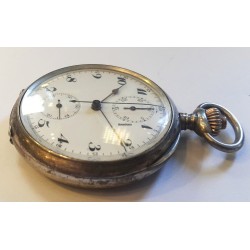Silver Pocket Chronograph Military WWI - White, 1910