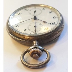 Silver Pocket Chronograph Military WWI - White, 1910