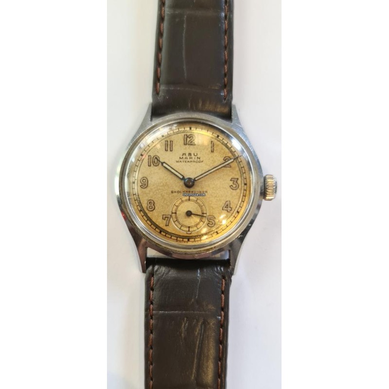 ASU Marin Military Watch - Silver, 1949