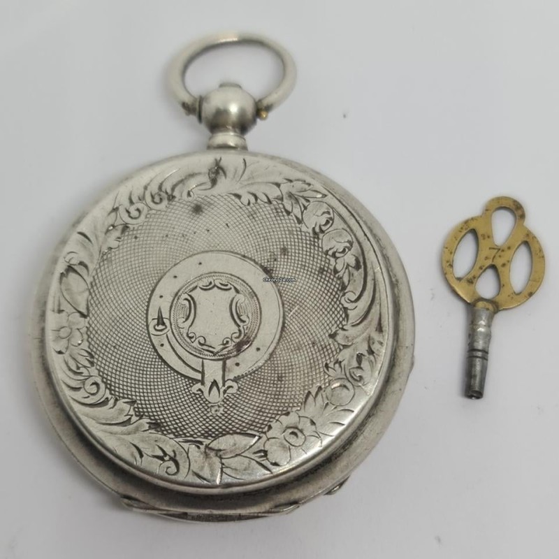 Billodes Silver Pocket Watch - White, 1885