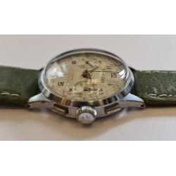 Brenets Watch Military WWII Chronograph Wrist Watch - Silver, 1944