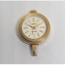 Chika Gold plated pendant watch - White, 1978