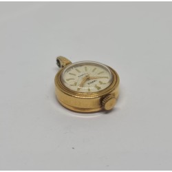 Chika Gold plated pendant watch - White, 1978