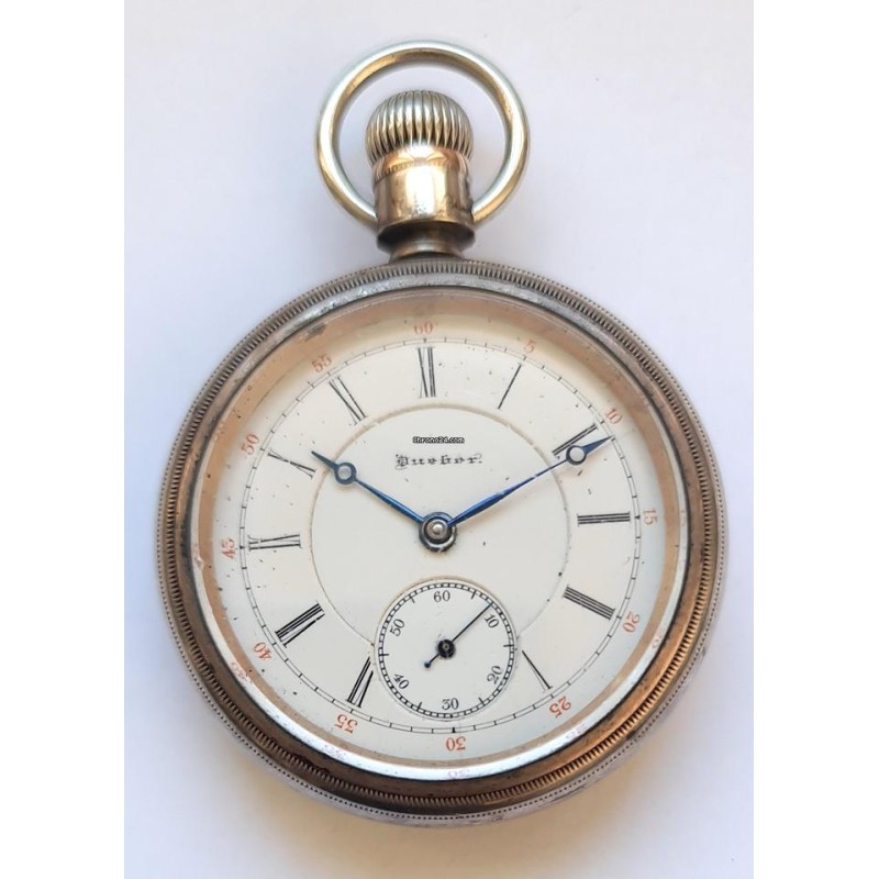 Dueber Silver Pocket Watch - White, 1895