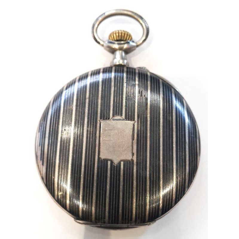 Eden Niello Silver Art Deco Pocket Watch - , 1935