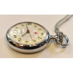 Facit Ladies Pocket Watch With Pulsation Scale - White, 1979