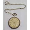FFBA Silver Pocket Watch With Chain - Yellow, 1923