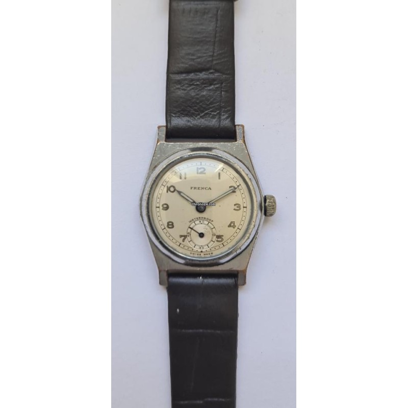 Frenca Military WWII Wrist Watch - Silver, 1943