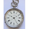 G.Aaronson,Manchester Fusee Silver Pocket Watch With Stop Button,Made For Military Navy - White, 1909