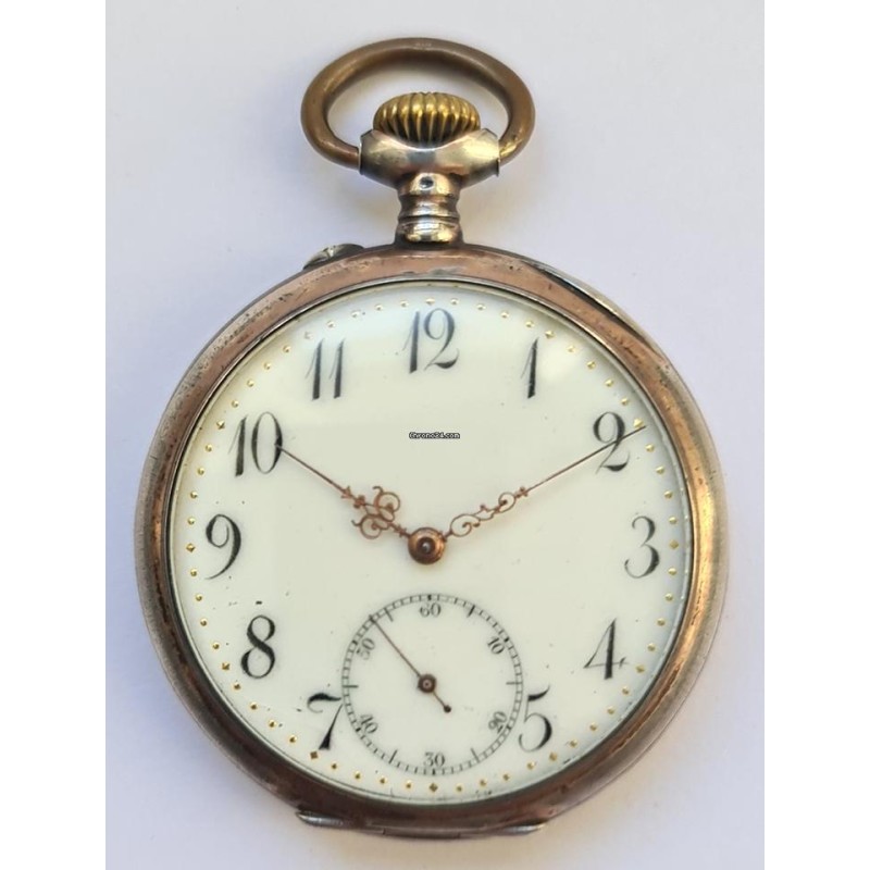 Hansa Silver Pocket Watch - White, 1920