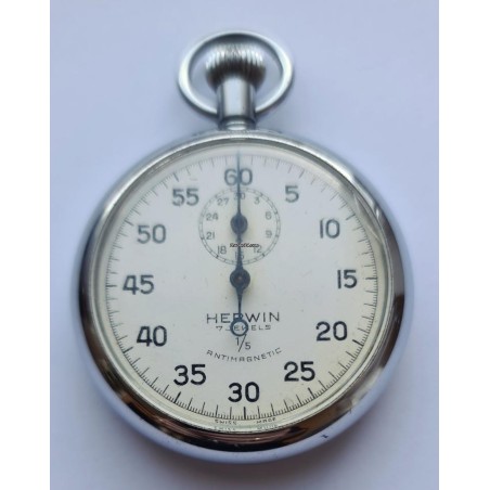 Herwin Military Stopwatch - White, 1957