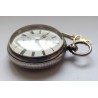J. G. Graves Sheffield English Silver Pocket Watch - White, 1865