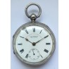 J. G. Graves Sheffield English Silver Pocket Watch - White, 1865