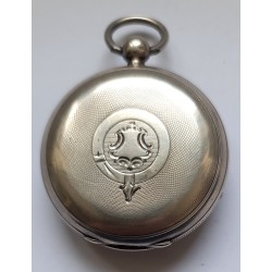 J. G. Graves Sheffield English Silver Pocket Watch - White, 1865
