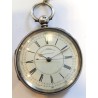 Centre Seconds Chronograph English Fusee Silver Pocket Watch,Made For Military Navy - White, 1860