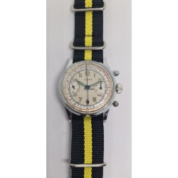 Justa Military WWII Chronograph With Telemeter Scale - Silver, 1939