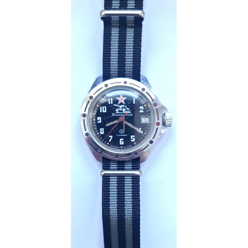 Komandirskie Manual winding  - Black, 1987