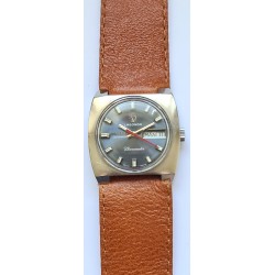 Lagonda Tressa Day/Date Automatic Chronometer Wrist Watch - Blue, 1975