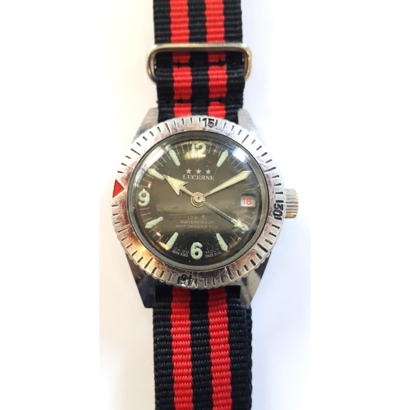 Lucerne Military Watch - Black, 1976