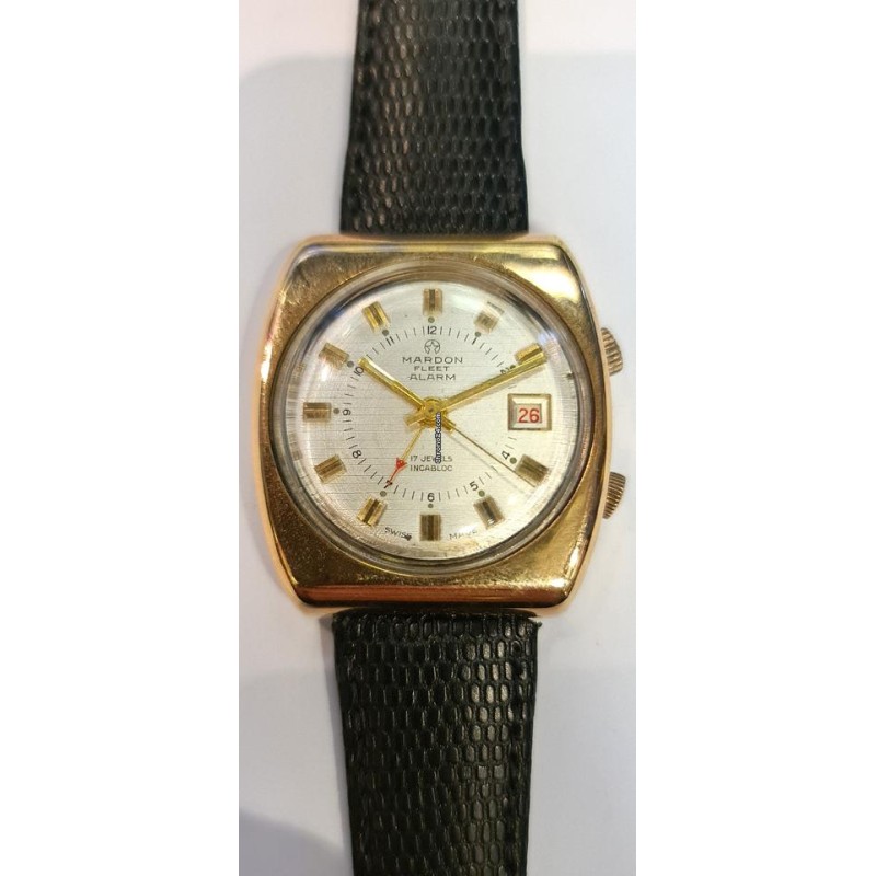 Mardon Fleet Alarm Wrist Watch - Silver, 1969