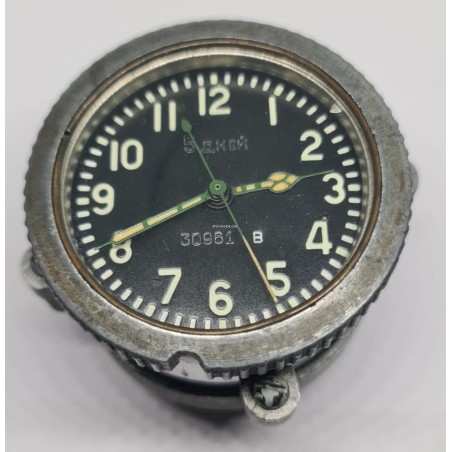 Molnija 5 Days Military Onboard Clock - Black, 1969